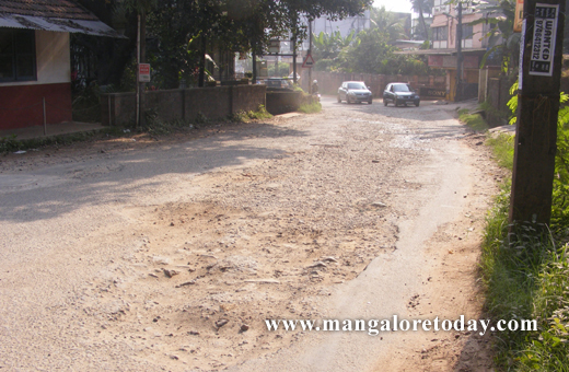 Bad condition of Mangalore Roads